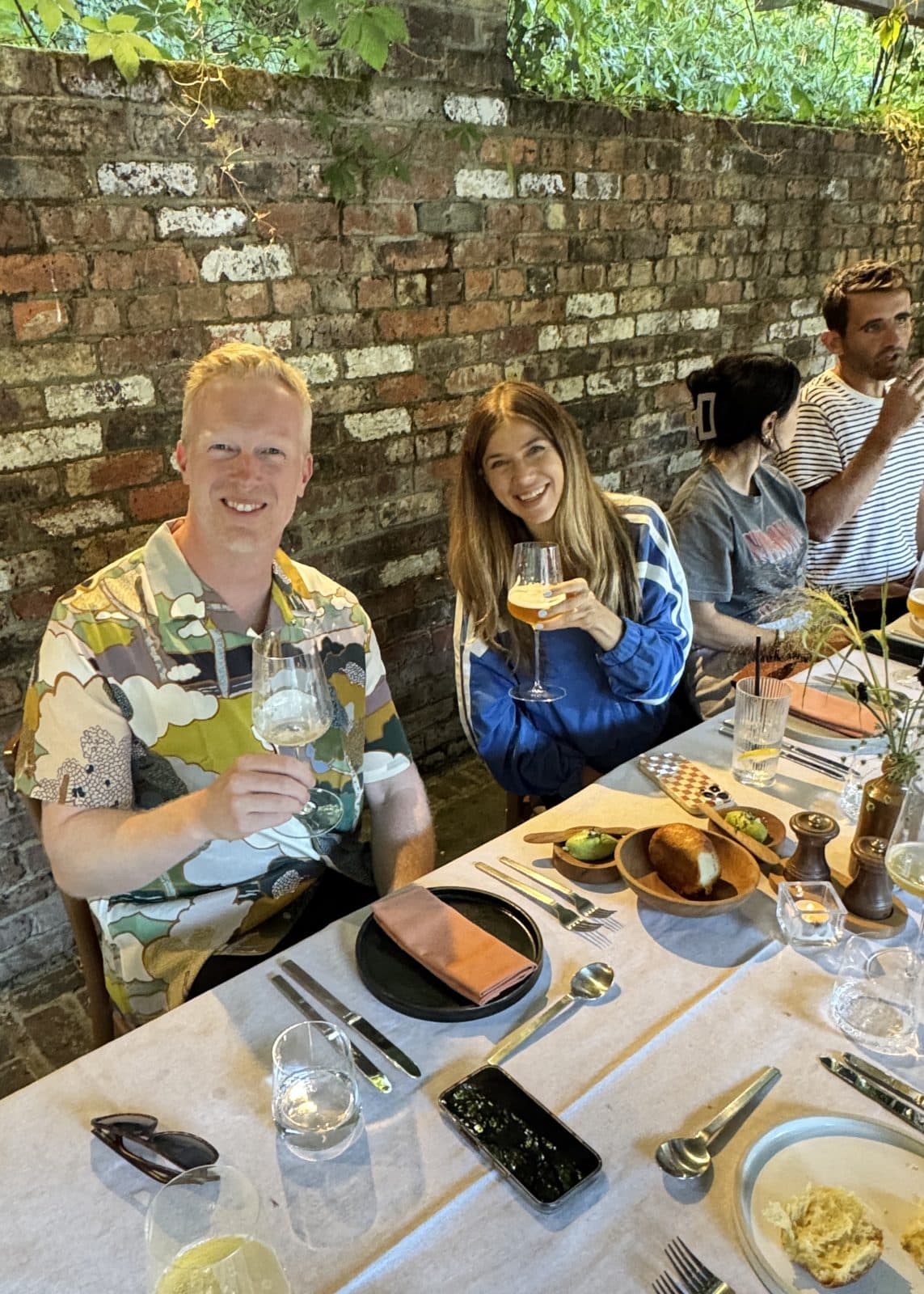 Lunch in the walled garden